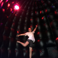 TAURANGA Bouncy Castle for Hire - Disco Dome - Jumping Inside View